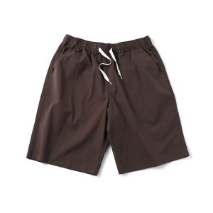 画像: GYMMASTER/STRETCH HERRINGBONE EASY SHORTS BROWN