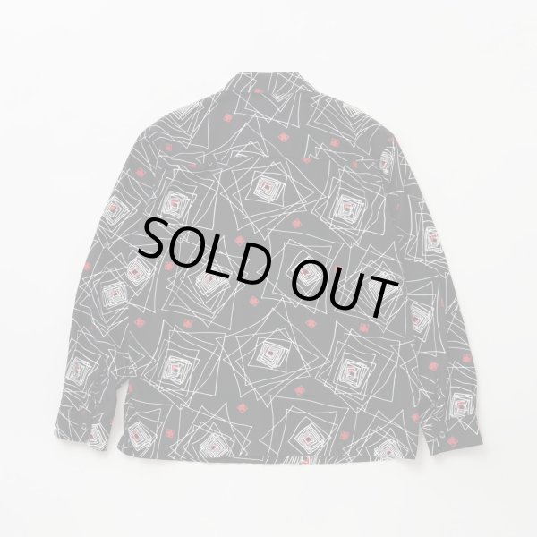 画像2: RATS/GEOMETRIC LS SHIRT  BLACK