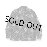 画像: RATS/GEOMETRIC LS SHIRT  BLACK