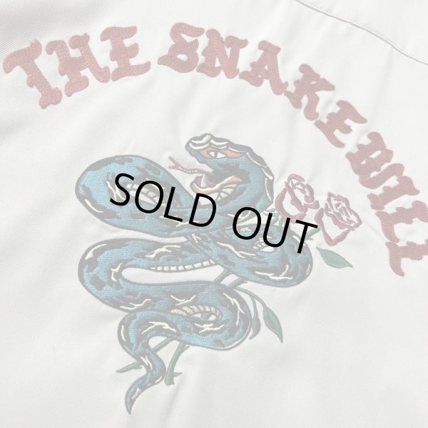 画像3: (再入荷) ALCARZA/BACK EMBROIDERY SHIRT SNAKE  OFF.WHITE