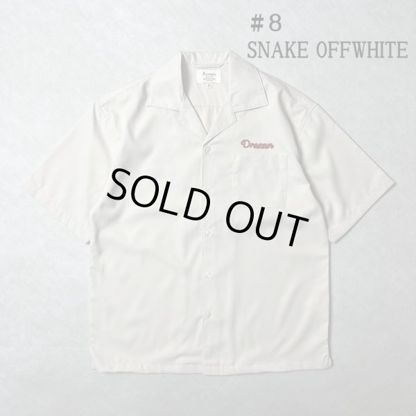 画像2: (再入荷) ALCARZA/BACK EMBROIDERY SHIRT SNAKE  OFF.WHITE
