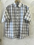 画像1: CIAO/OMBRE CHECK SS SHIRT  WHITE
