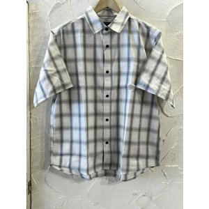 画像: CIAO/OMBRE CHECK SS SHIRT  WHITE