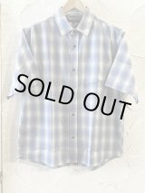 画像: CIAO/OMBRE CHECK SS SHIRT  BLUE