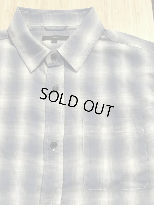 画像3: CIAO/OMBRE CHECK SS SHIRT  BLUE