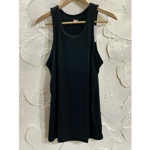画像: HANES/NYLON STRETCH MESH TANKTOP BLACK