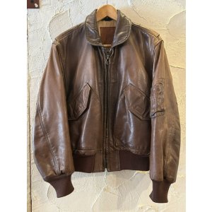 画像: (USED) GOLDEN BEAR/CWU 45P MODEL LEATHER JKT  BROWN