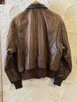 画像2: (USED) GOLDEN BEAR/CWU 45P MODEL LEATHER JKT  BROWN