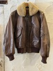 画像3: (USED) GOLDEN BEAR/CWU 45P MODEL LEATHER JKT  BROWN