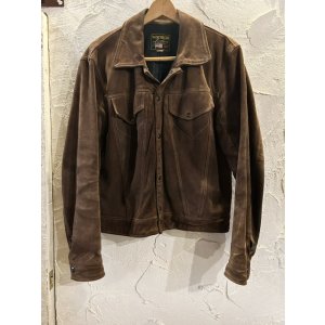 画像: (USED) VANSON/SUEDE TRUCKER JKT  BROWN