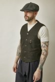 画像3: BELAFOTE/RT BALL CHAIN ZIPPER VEST  DORO BROWN