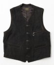 画像1: BELAFOTE/RT BALL CHAIN ZIPPER VEST  DORO BROWN