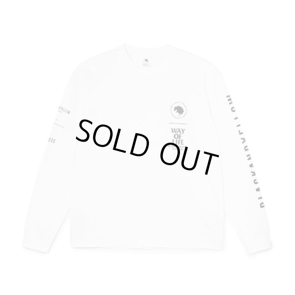 画像1: RATS/MC L/S TEE  WHITE