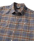 画像2: FTC/PLAID NELL SHIRT  GRAY