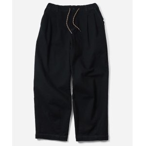 画像: GYMMASTER/STRETCH TWILL TWO TUCK PANT BLACK