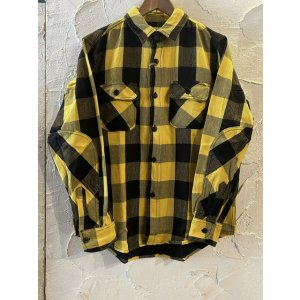 画像: (再入荷) ALCARZA/HEAVY FLANNEL SHIRT BUFFALO CHECK YELLOW