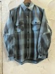 画像1: ALCARZA/HEAVY FLANNEL SHIRT OMBRE BLUE(SAX)