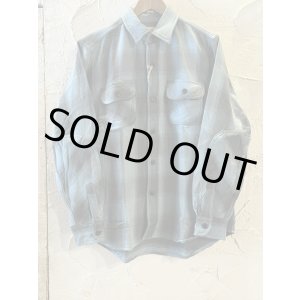 画像: ALCARZA/HEAVY FLANNEL SHIRT OMBRE BLUE(SAX)