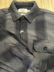 画像4: ALCARZA/HEAVY FLANNEL SHIRT OMBRE GRAY