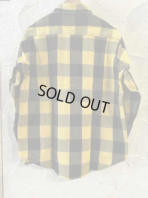 画像2: ALCARZA/HEAVY FLANNEL SHIRT BUFFALO CHECK  YELLOW