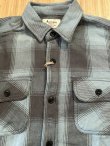 画像3: ALCARZA/HEAVY FLANNEL SHIRT OMBRE BLUE(SAX)