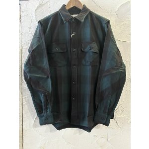 画像: (再入荷) ALCARZA/HEAVY FLANNEL SHIRT BUFFALO CHECK GREEN
