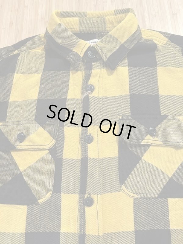 画像3: ALCARZA/HEAVY FLANNEL SHIRT BUFFALO CHECK  YELLOW