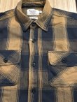 画像3: ALCARZA/HEAVY FLANNEL SHIRT OMBRE  BROWN