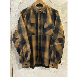 画像: ALCARZA/HEAVY FLANNEL SHIRT OMBRE BROWN