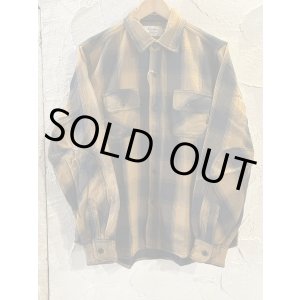 画像: ALCARZA/HEAVY FLANNEL SHIRT OMBRE BROWN