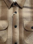 画像4: ALCARZA/HEAVY FLANNEL SHIRT OMBRE BEIGE