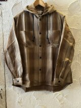 画像: ALCARZA/HEAVY FLANNEL PARKA OMBRE BEIGE