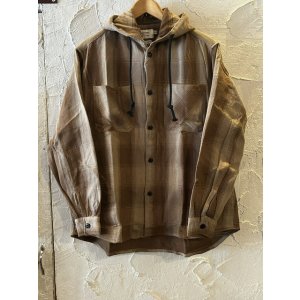 画像: ALCARZA/HEAVY FLANNEL PARKA OMBRE BEIGE