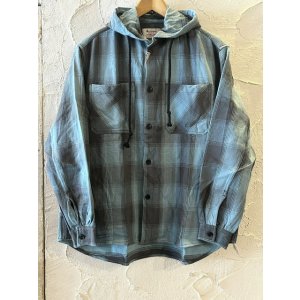 画像: ALCARZA/HEAVY FLANNEL PARKA OMBRE BLUE