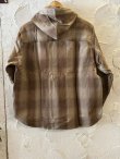 画像2: ALCARZA/HEAVY FLANNEL PARKA OMBRE BEIGE