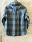 画像2: ALCARZA/HEAVY FLANNEL PARKA OMBRE BLUE