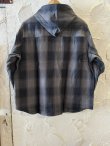 画像2: ALCARZA/HEAVY FLANNEL PARKA OMBRE GRAY