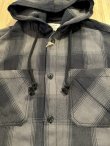 画像3: ALCARZA/HEAVY FLANNEL PARKA OMBRE GRAY