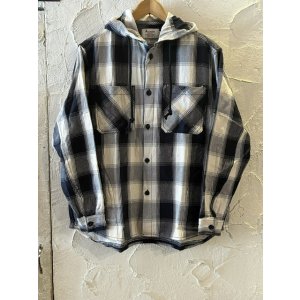 画像: ALCARZA/HEAVY FLANNEL PARKA OMBRE BLACK
