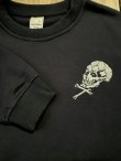 画像5: ALCARZA/EMBROIDERY SWEAT SKULL  BLACK