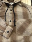 画像4: ALCARZA/HEAVY FLANNEL PARKA OMBRE BEIGE