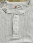 画像3: HANES/THERMAL HENLEY NECK  LS T  WHITE(NATURAL)