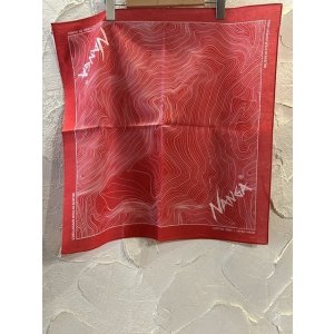 画像: NANGA/PARBAT CONTOUR MAP BANDANA RED