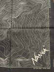 画像2: NANGA/PARBAT CONTOUR MAP BANDANA  BLACK