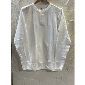 画像: HANES/BEEFY THERMAL HENLEY NECK LS T WHITE