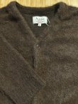 画像3: ALCARZA/MOHAIR LIKE CARDIGAN  BROWN