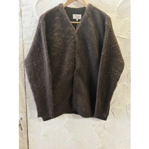 画像: ALCARZA/MOHAIR LIKE CARDIGAN BROWN