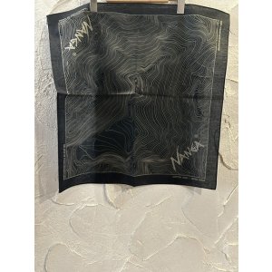 画像: NANGA/PARBAT CONTOUR MAP BANDANA BLACK