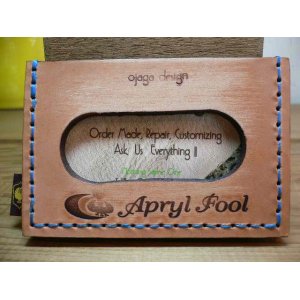 画像: (SALE 40%OFF) APRYL FOOLxOJAGA DESIGN/CARD CASE  BROWNxNAVY