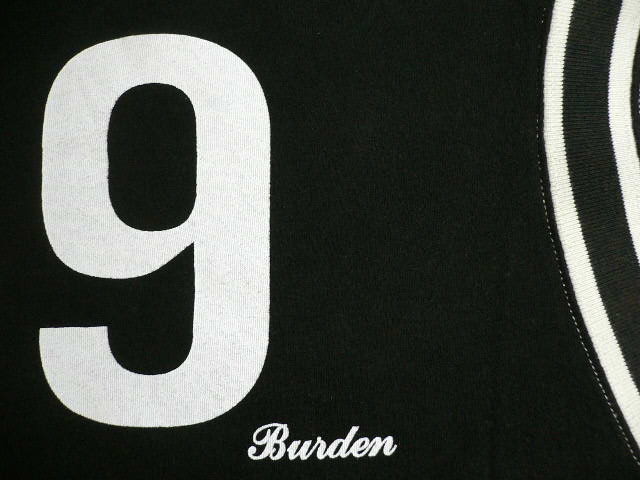 画像: BURDEN/BILL FOOTBALL 五分丈TEE  BLACK